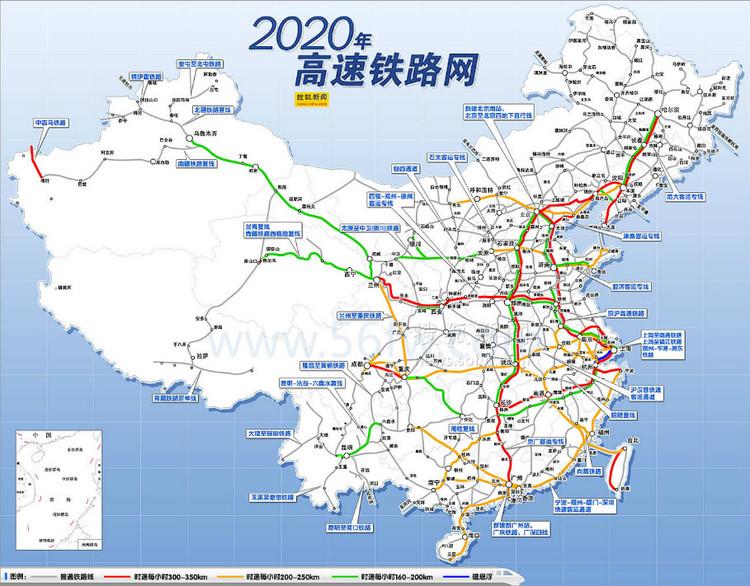 中国高铁规划图